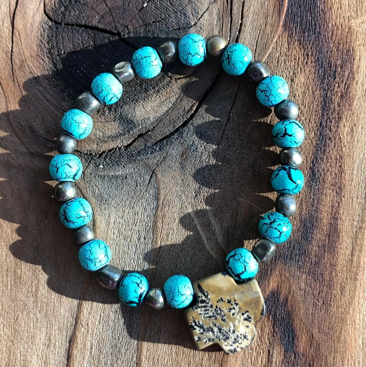 Agate cross Bracelet