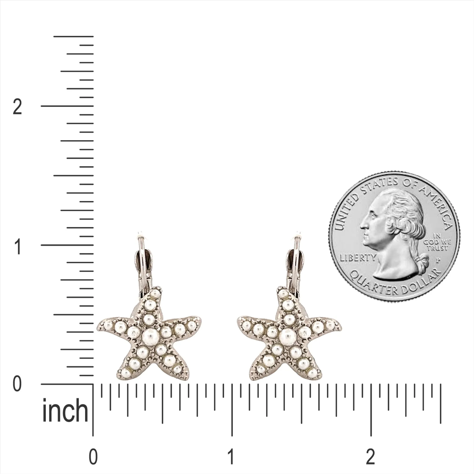 Beautiful Ocean Starfish Charm Dangle Fashion Earrings