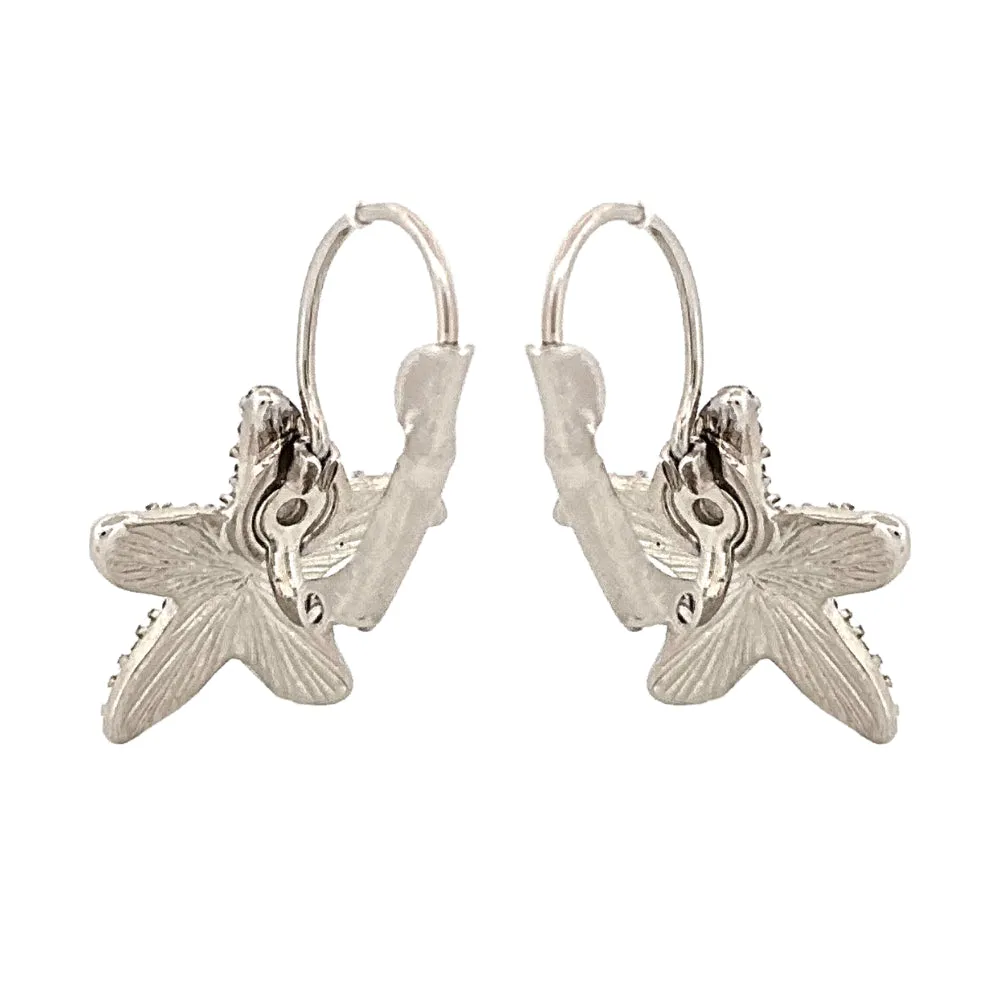 Beautiful Ocean Starfish Charm Dangle Fashion Earrings