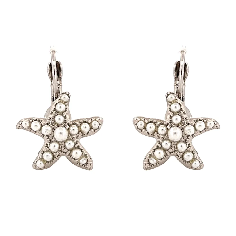 Beautiful Ocean Starfish Charm Dangle Fashion Earrings