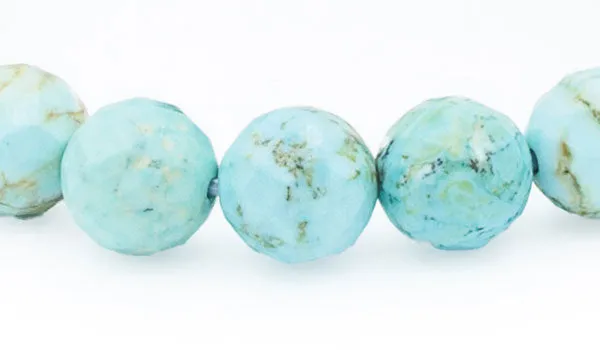 Faceted Turquoise Natural Gemstone Bracelet