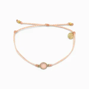 Gold Rose Quartz Bracelet