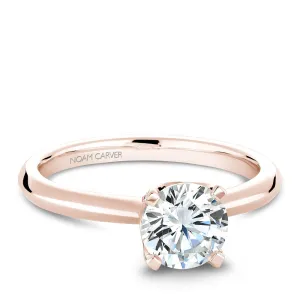 Noam Carver Engagement Ring Rose 14k Gold With 34 RD TCW 0.10ct