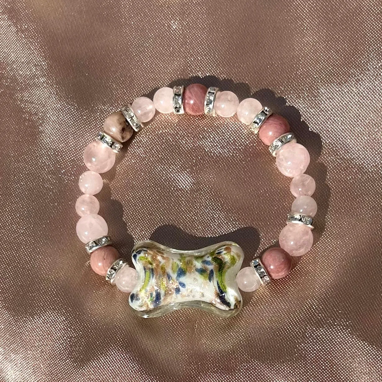 Rose Quartz x Rhodonite Bracelet