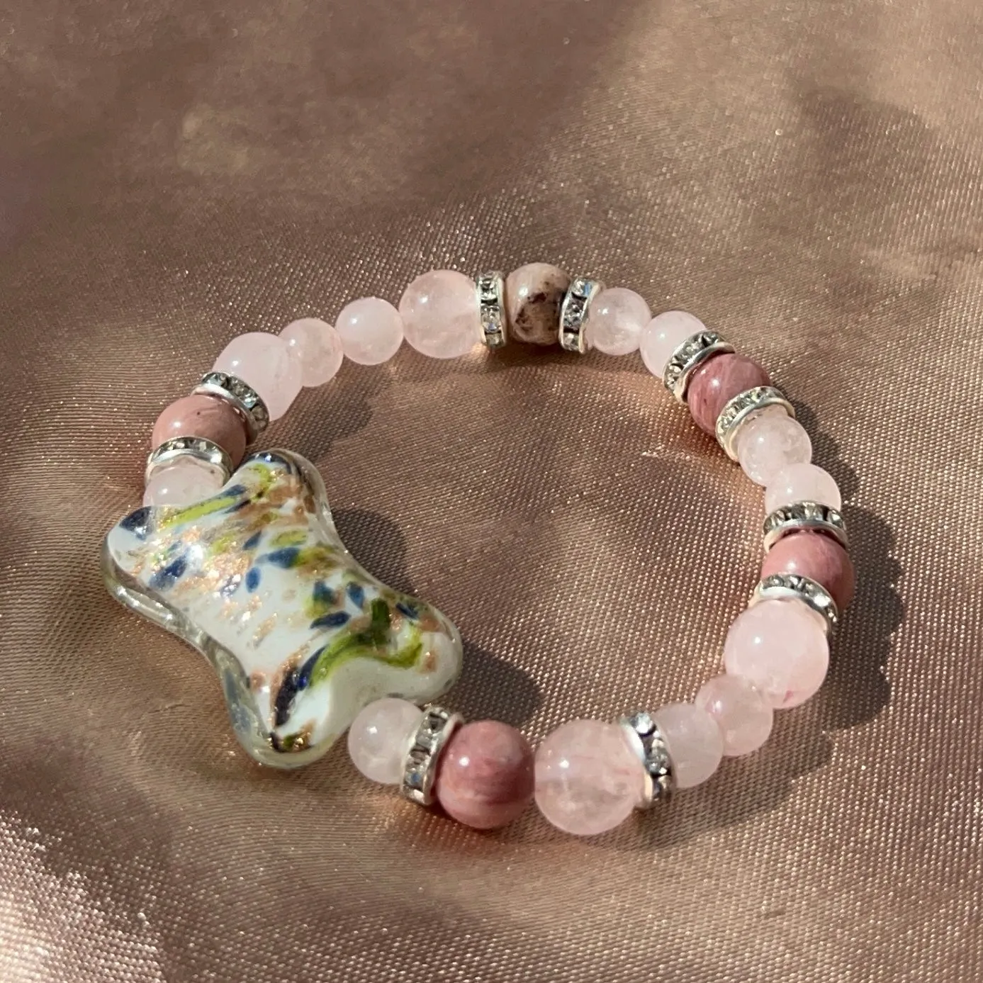 Rose Quartz x Rhodonite Bracelet