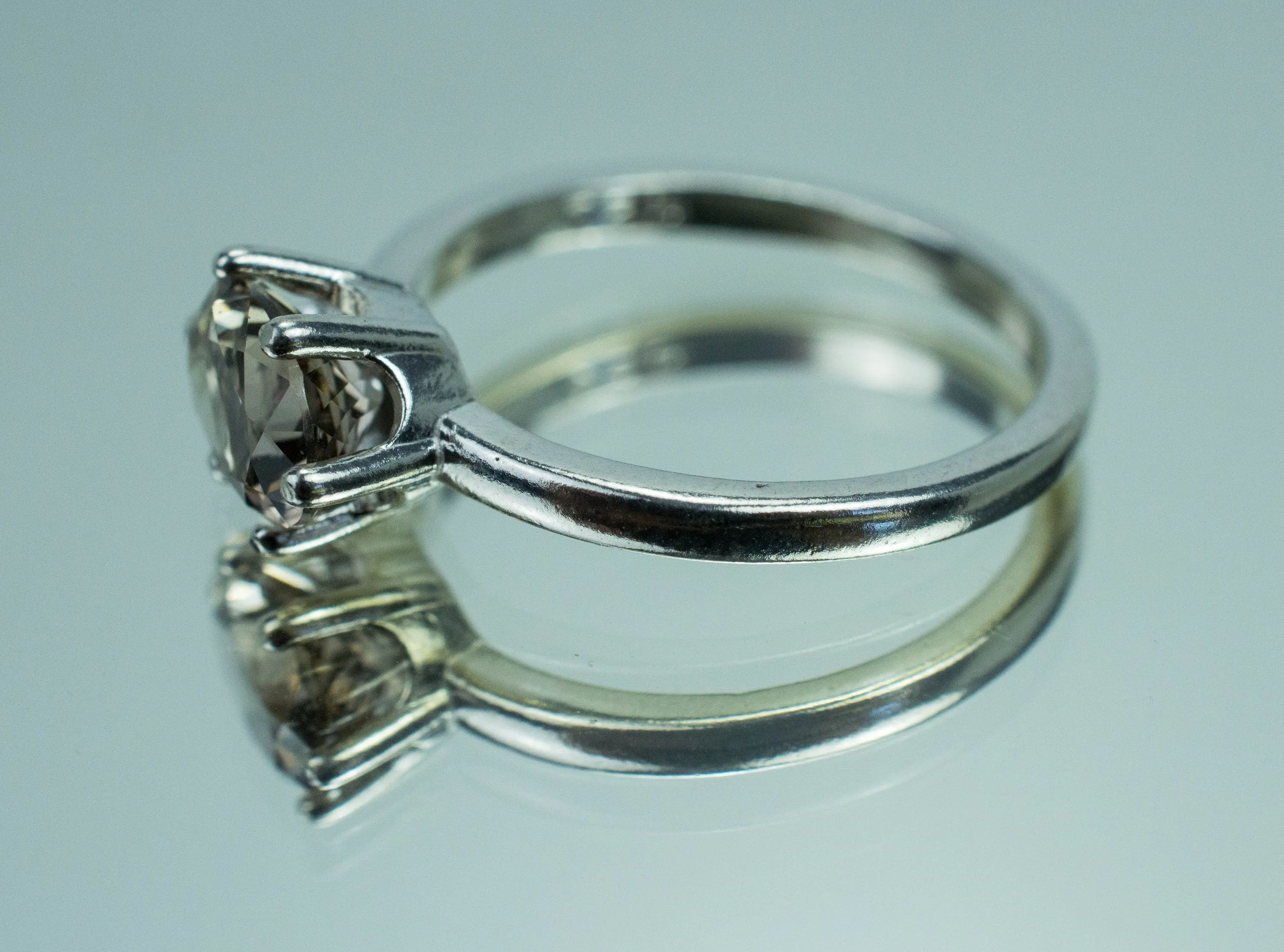 Smoky Quartz Ring, Genuine Untreated USA Quartz