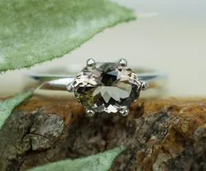 Smoky Quartz Ring, Genuine Untreated USA Quartz
