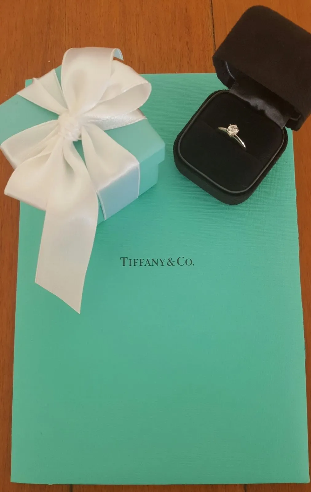 Tiffany & Co 0.53ct H/VS1 Classic Diamond Solitaire Engagement Ring Platinum