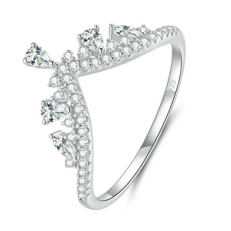 Water Drop Crown Ring - Hannaca