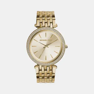 Women's Gold Analog Stainless Steel Watch MK3191